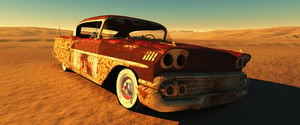 Outdoor weathering Paint Rust Corrosion Desert Vehicle 600x250